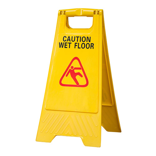 Caution wet floor sign