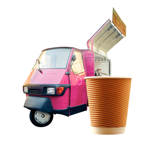 Coffee Piaggio Van